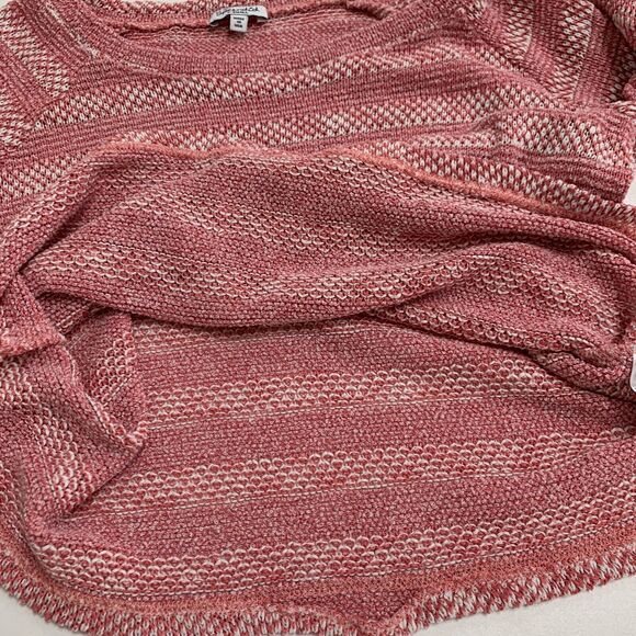 Splendid Sweater Womens Extra Small Dusty Rose Sierra Striped Knit Raglan Boxy - Picture 9 of 13